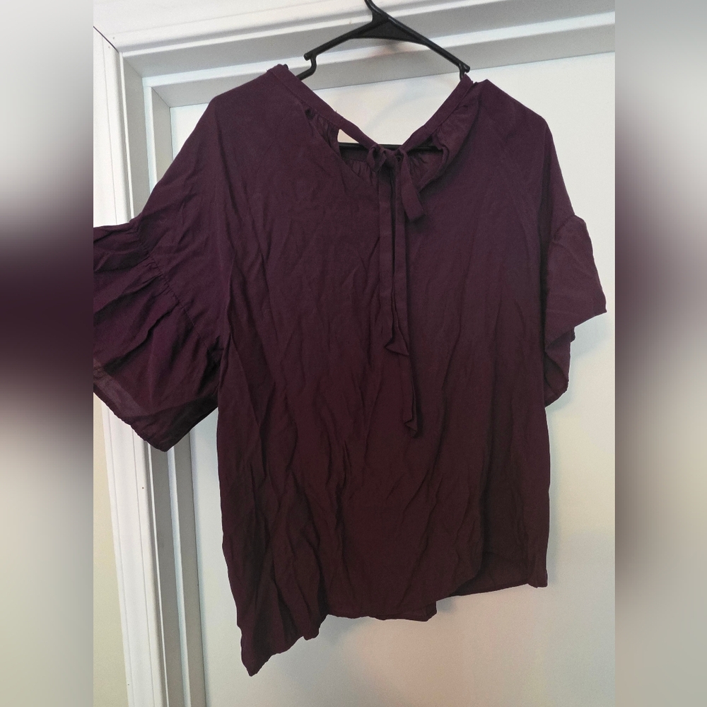 Loft Women's Plum Purple‎ Top - Picture 7 of 7